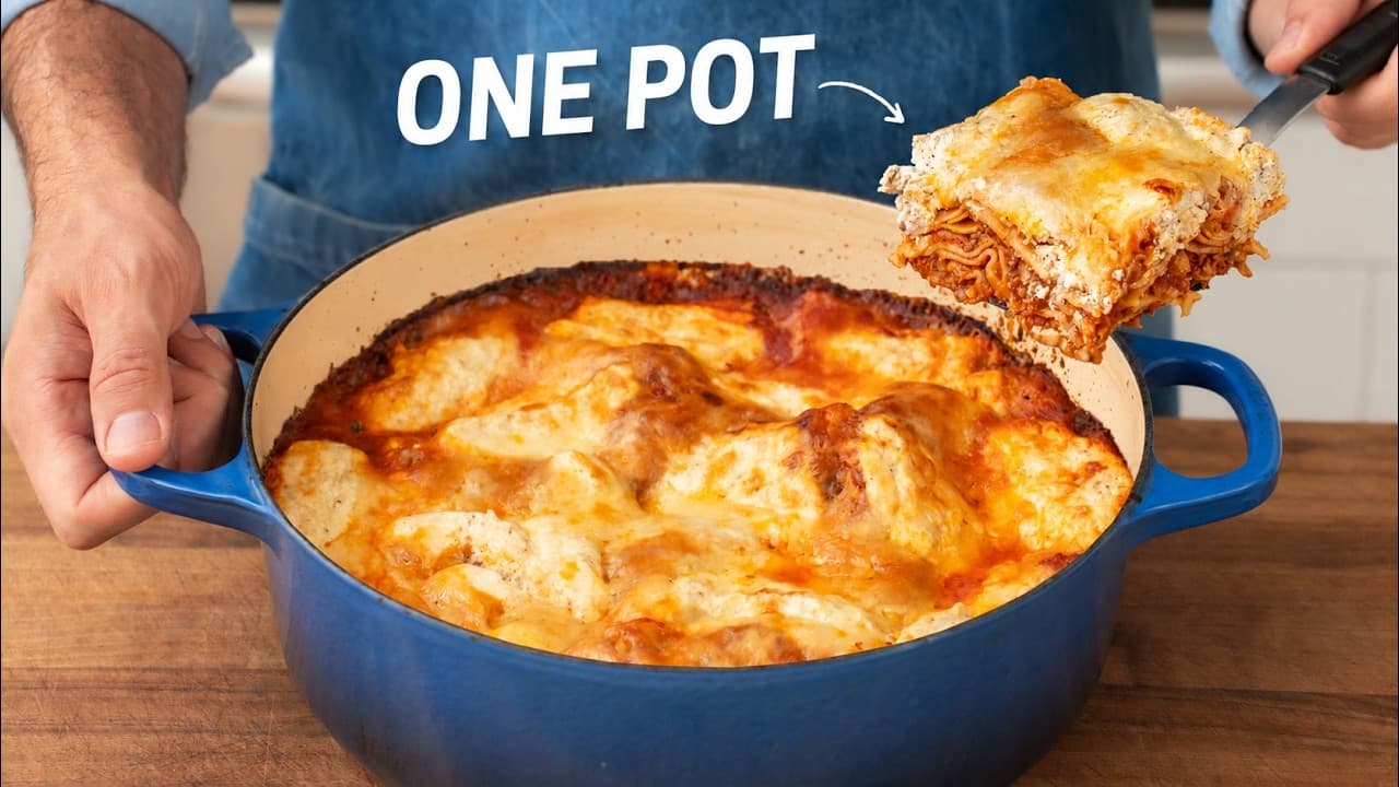 One Pot Lasagna by Brian Lagerstrom, a frame from the YouTube video