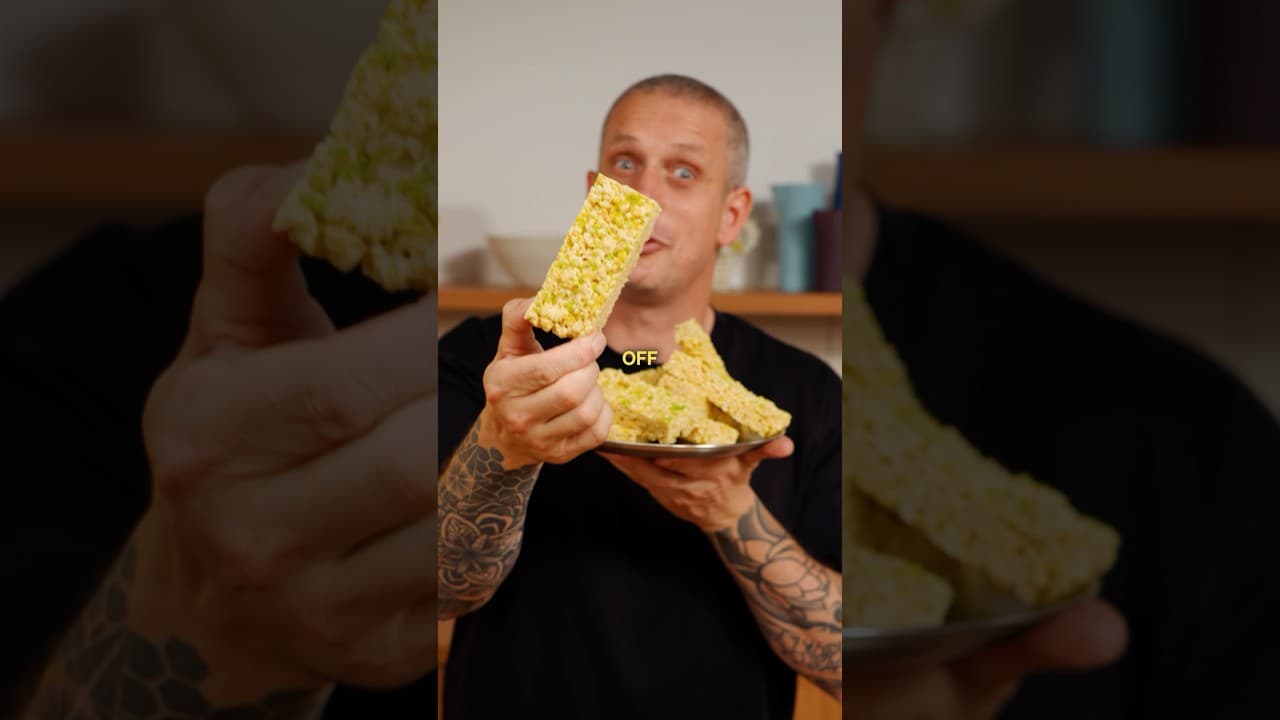 Arnold Palmer Rice Bubble Slice by Andy Cooks, a frame from the YouTube video