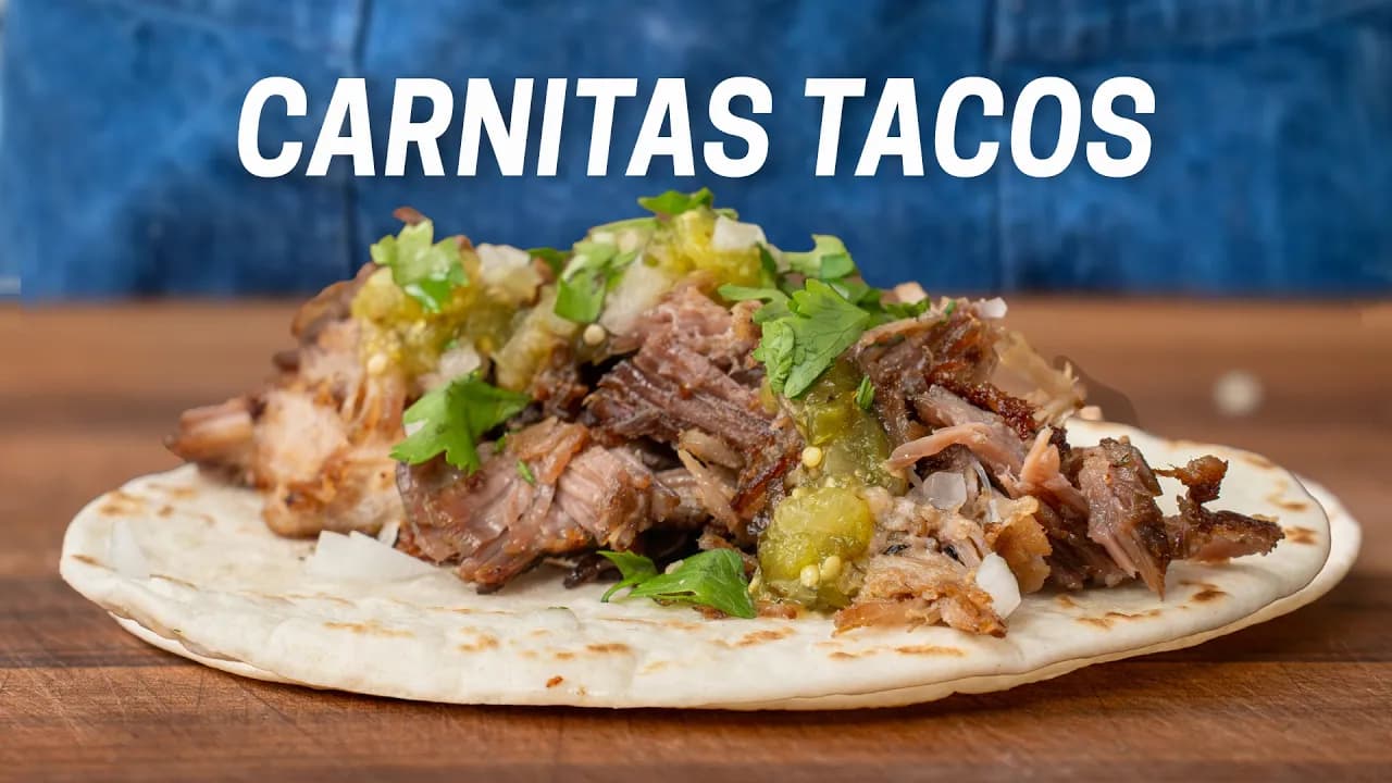 Crispy Pork Tacos by Brian Lagerstrom, a frame from the YouTube video