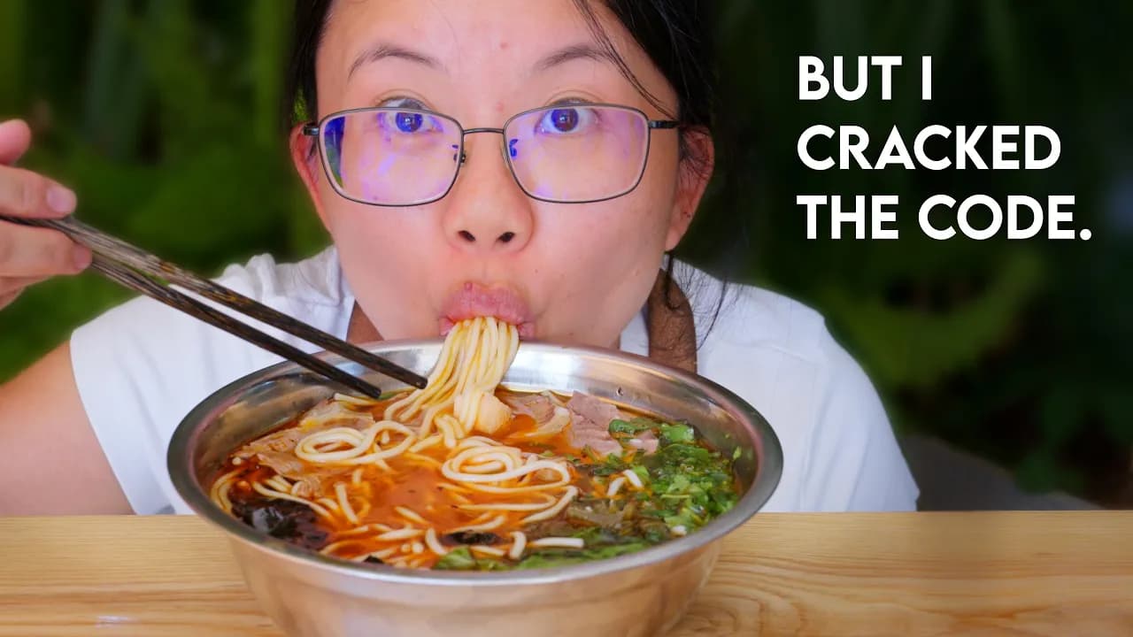 Guizhou Yangroufen (Spicy Goat Rice Noodle Soup) by Chinese Cooking Demystified, a frame from the YouTube video
