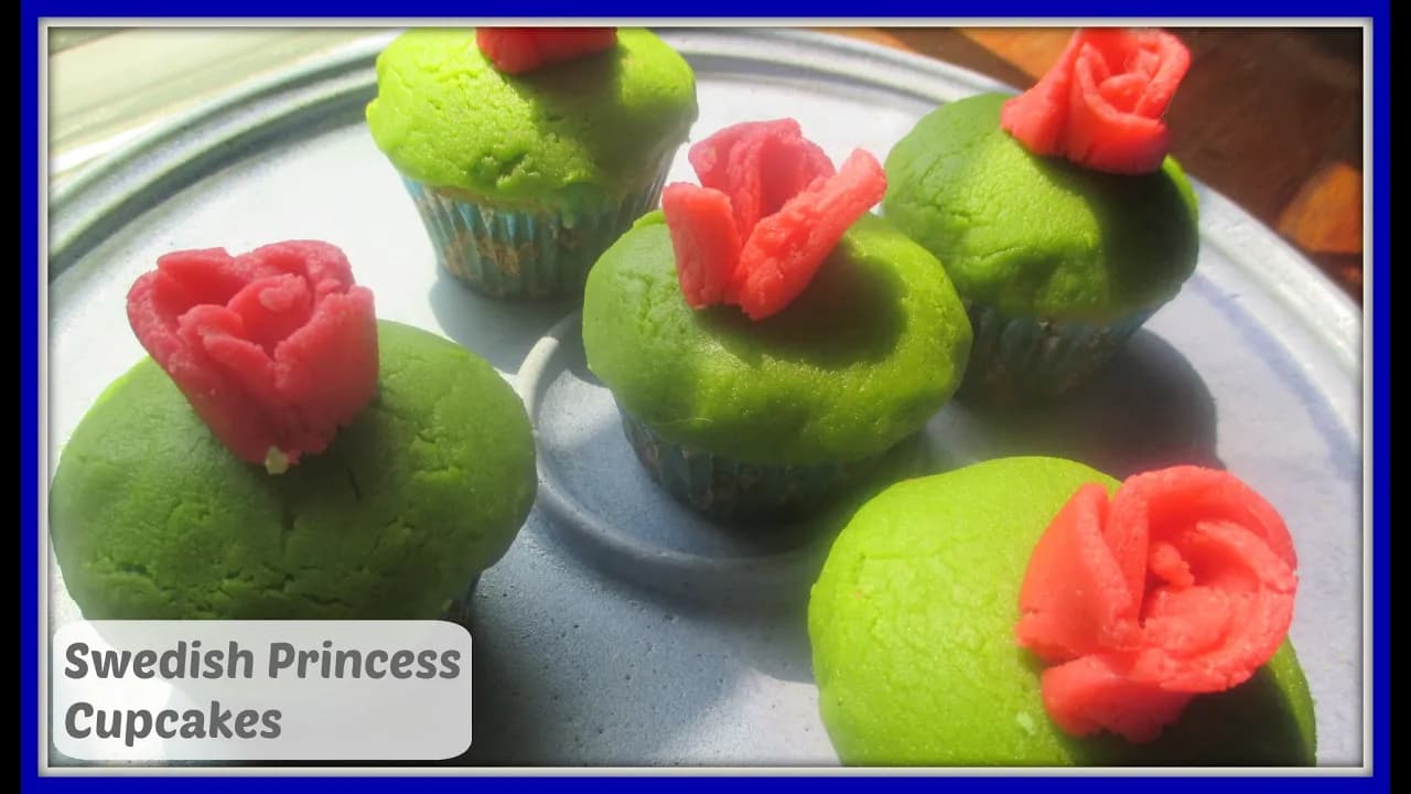 Swedish Princess Cupcakes by Scandinavian Today, a frame from the YouTube video