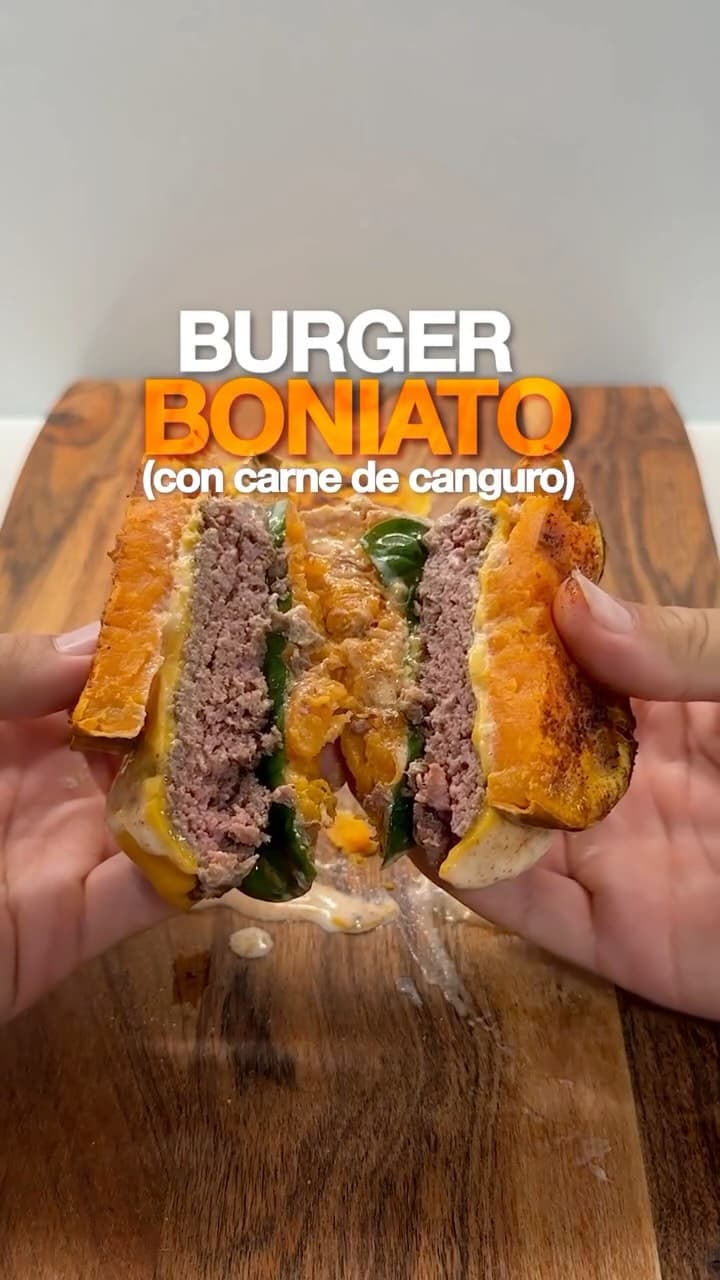 Sweet Potato & Kangaroo Burger with TONIG Sauce
