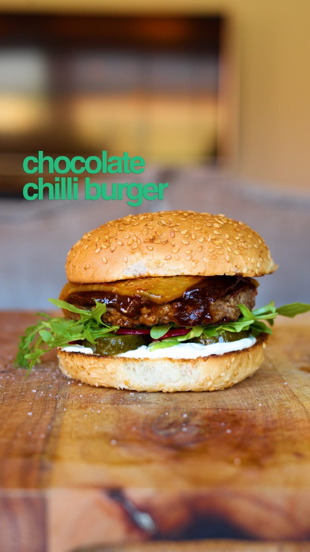 Chocolate Chili Burger
