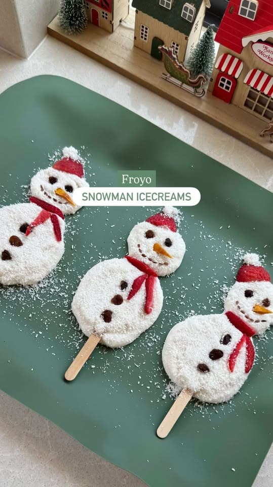 Froyo Snowman Ice Creams