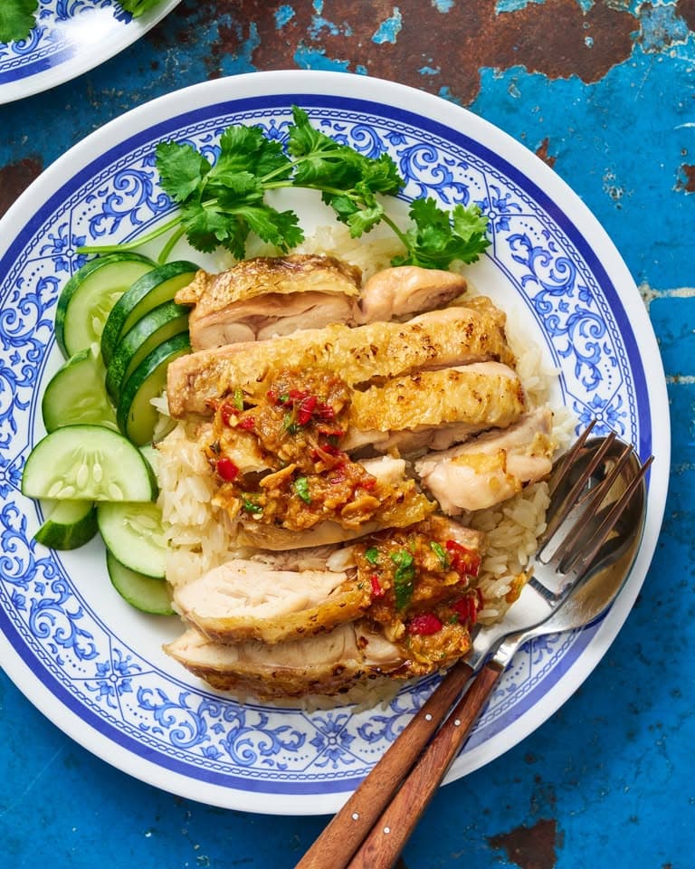 Thai-Style Crispy Chicken Rice