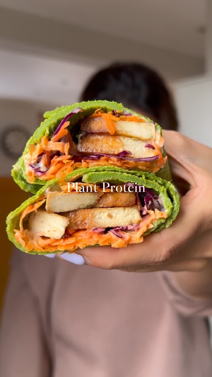 Spinach Lentil Protein Wrap