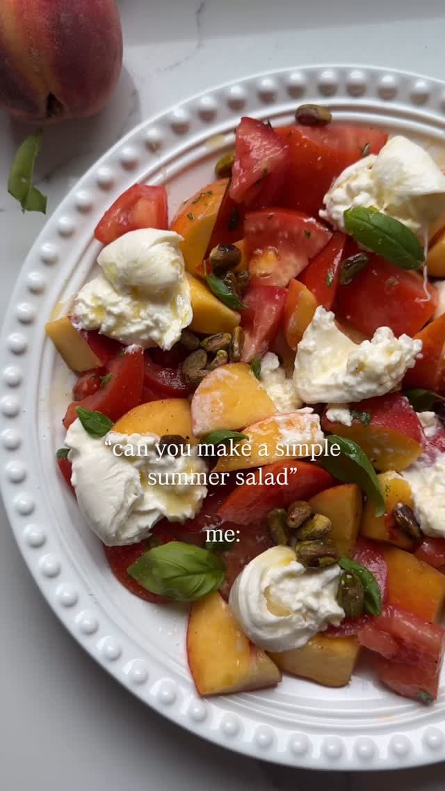 Summer Peach & Burrata Salad