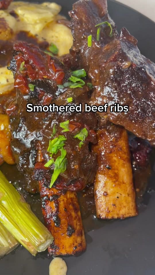 Beef Ribs with Vegetables