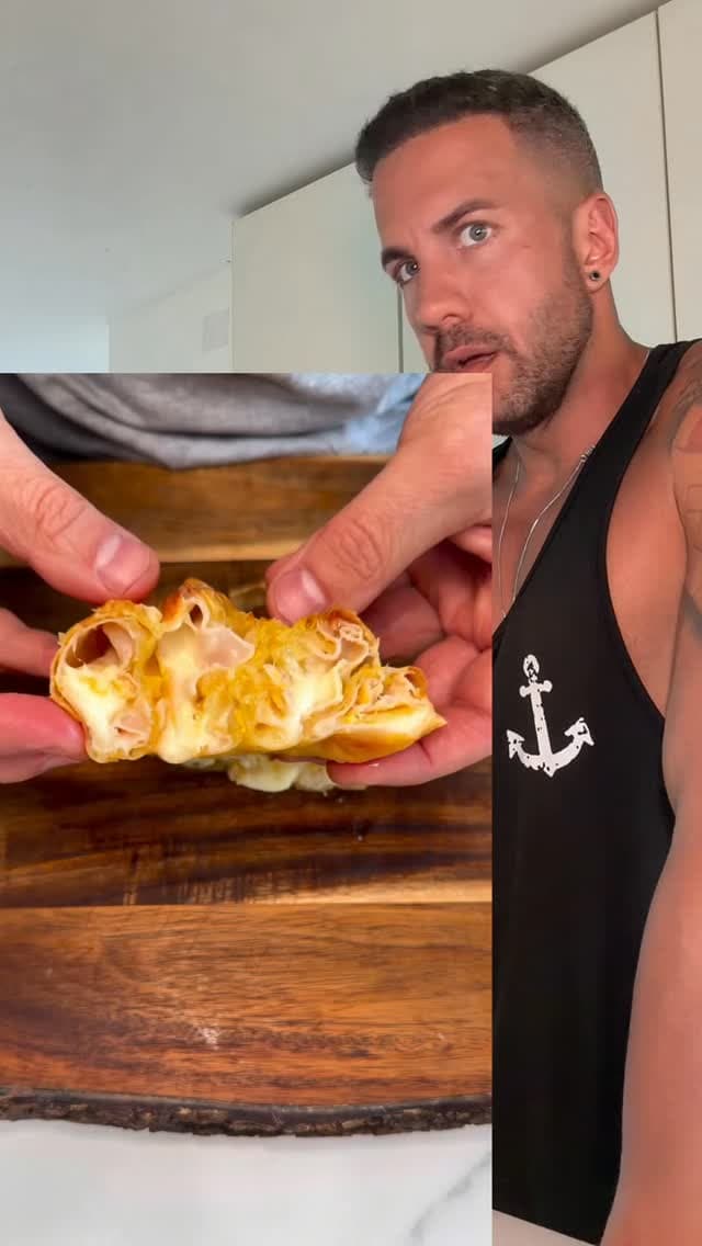Rice Paper Empanadas with Ham and Cheese