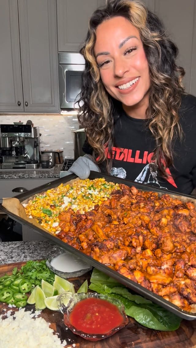 Sheet Pan Chicken Taco Lettuce Boats