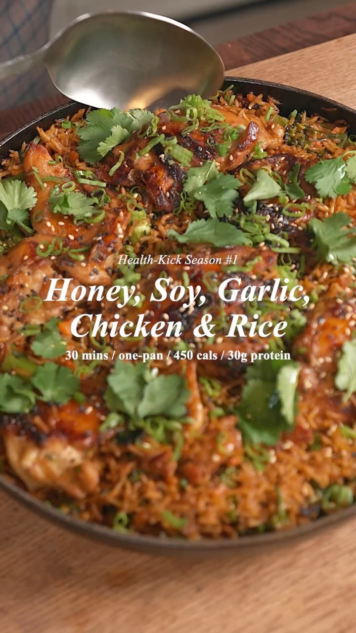 Honey Soy Garlic Chicken & Rice