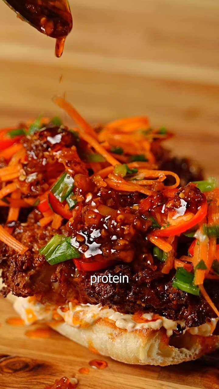 Lemongrass Chicken Crispy Chili Crunch Sandwich