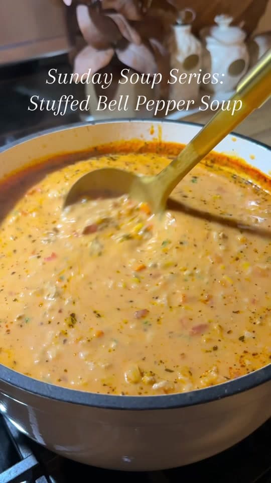 Stuffed Bell Pepper Soup