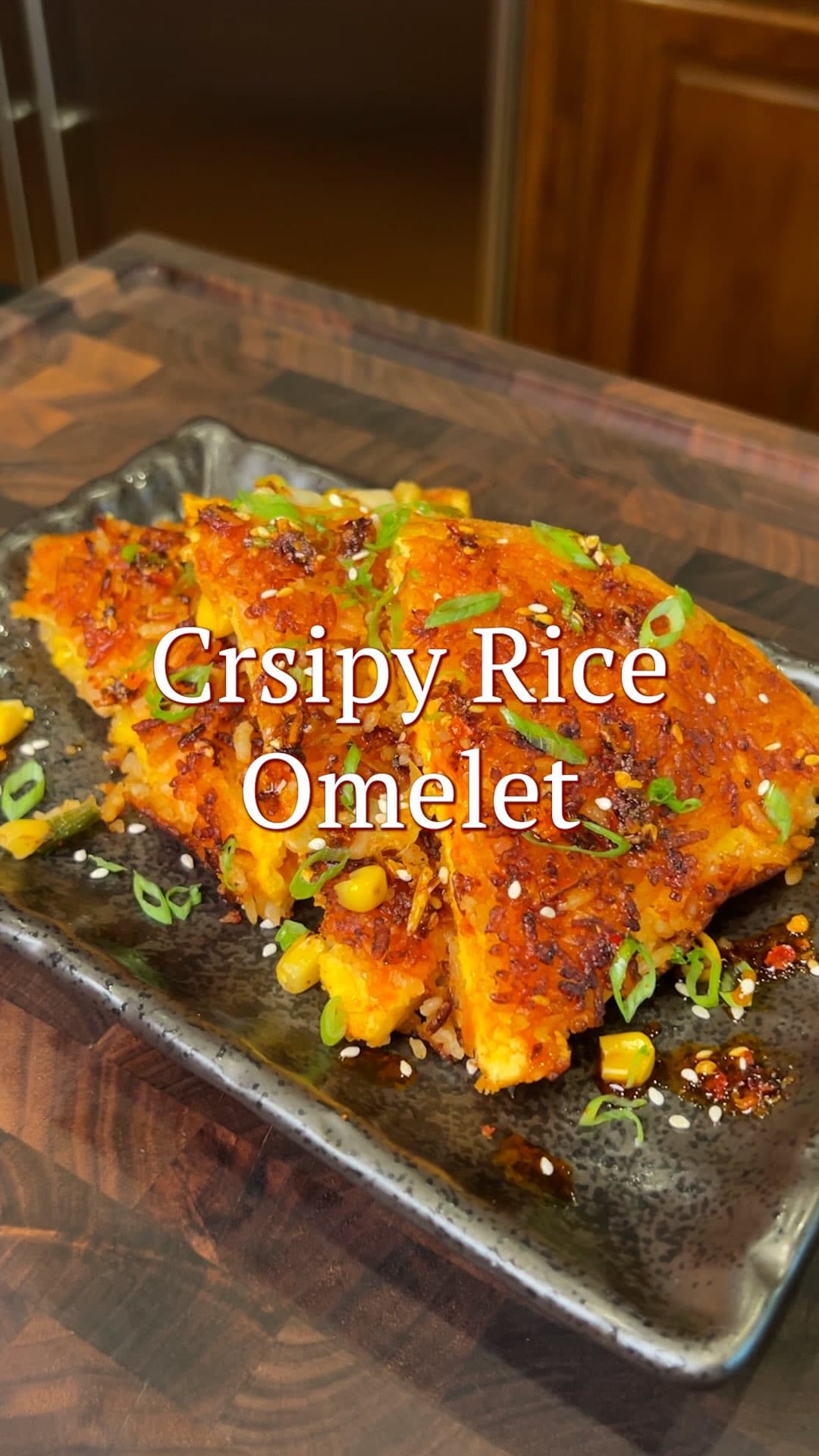 Crispy Rice Omelet