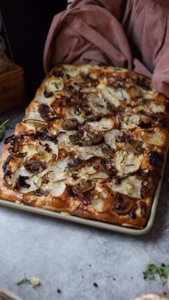 Caramelized Onion Potato Focaccia