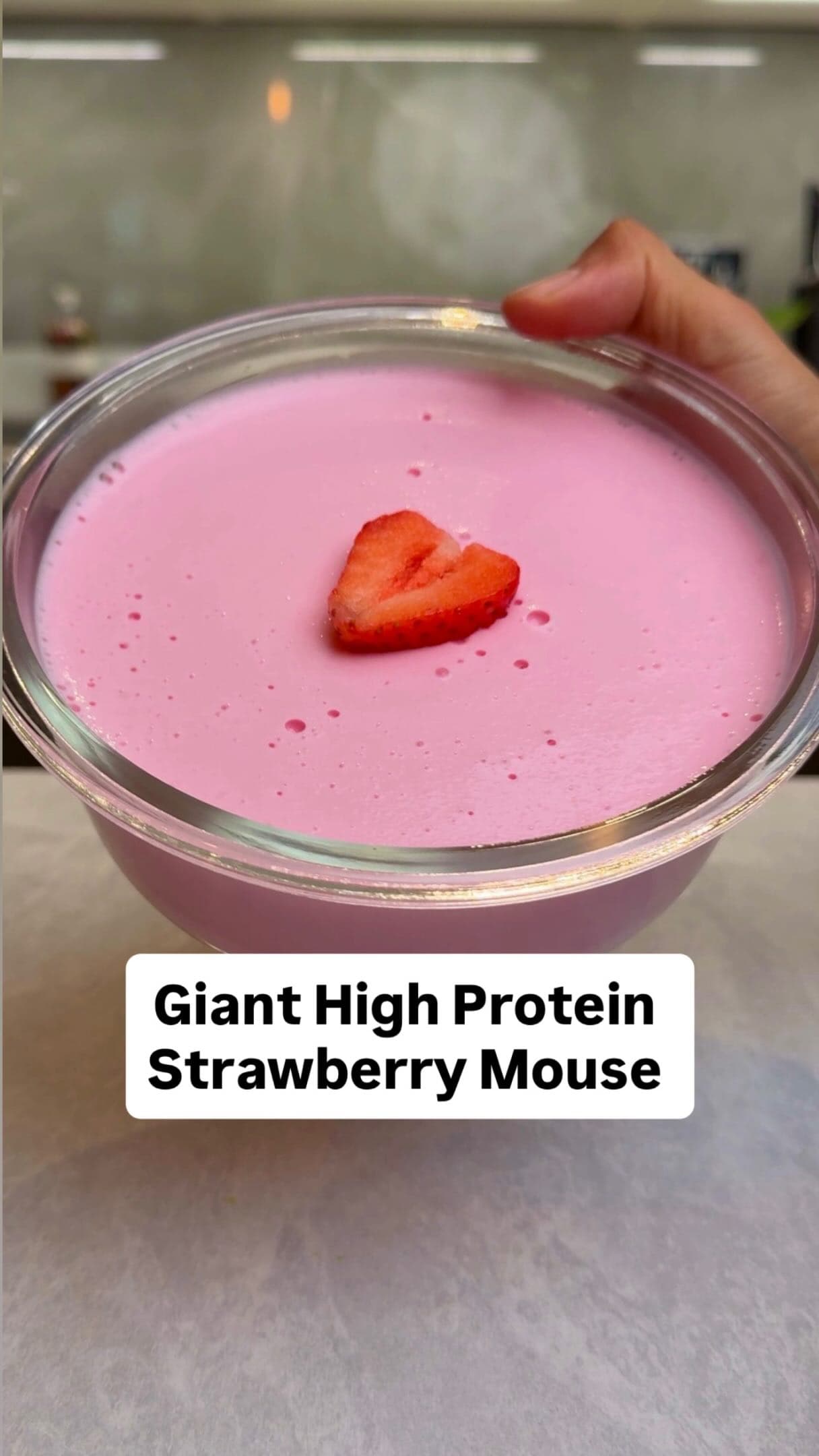 High‑Protein Strawberry Mousse