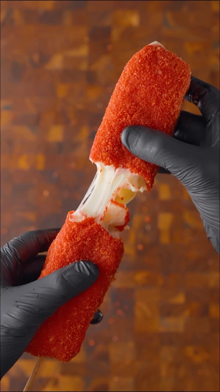 Cheetos-Flavored Ham & Cheese Sandwich with Corn Dog