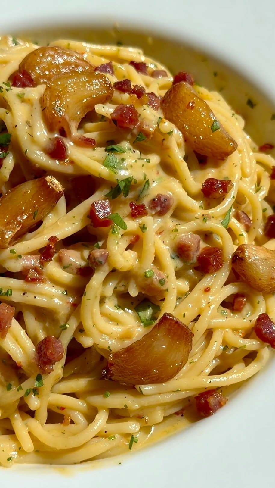Garlic Confit Carbonara