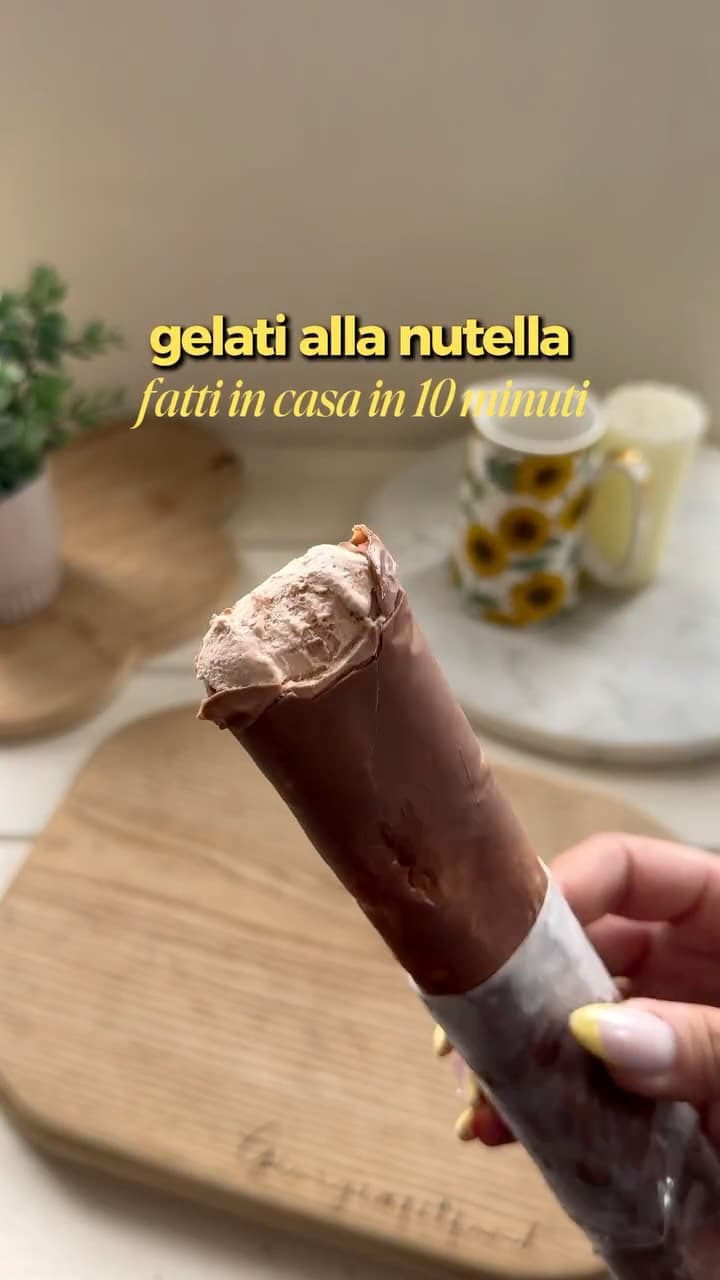 Nutella Chocolate Popsicles