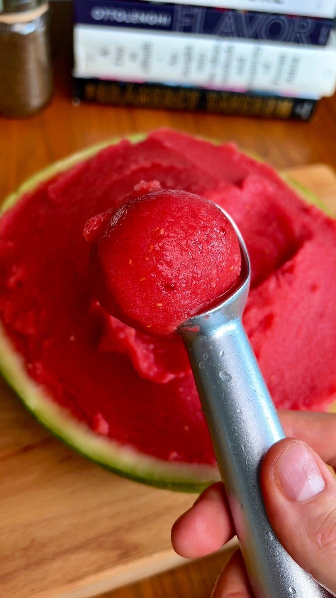 2 Ingredient Watermelon Sorbet