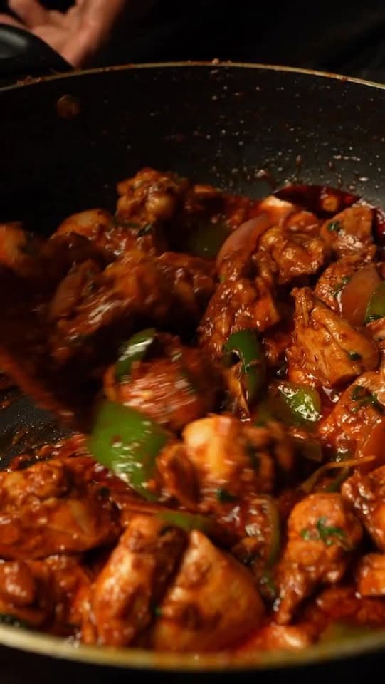 Pan Fried Garlic Chilli Chicken