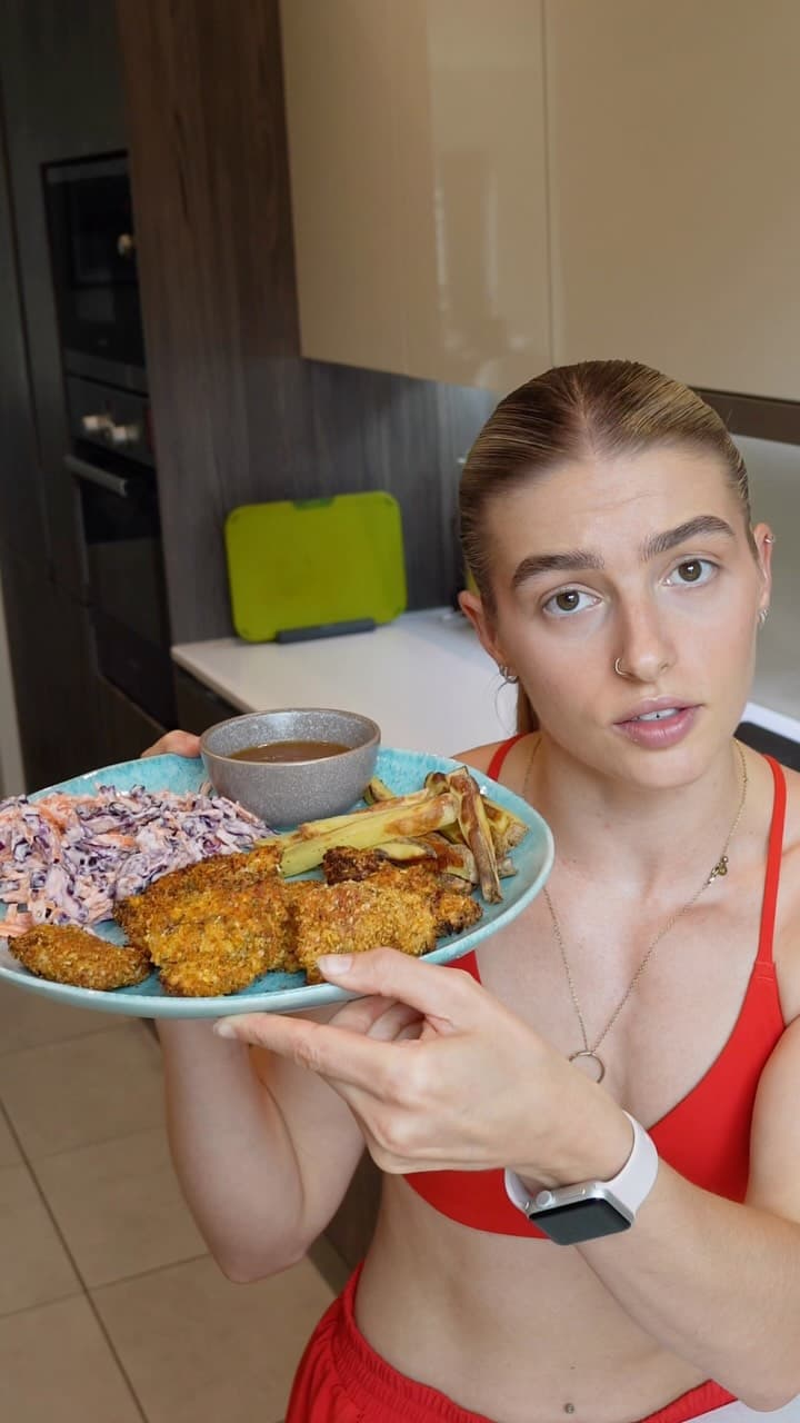 Abby Fried Chicken with Crispy Chips and Yogurt Slaw