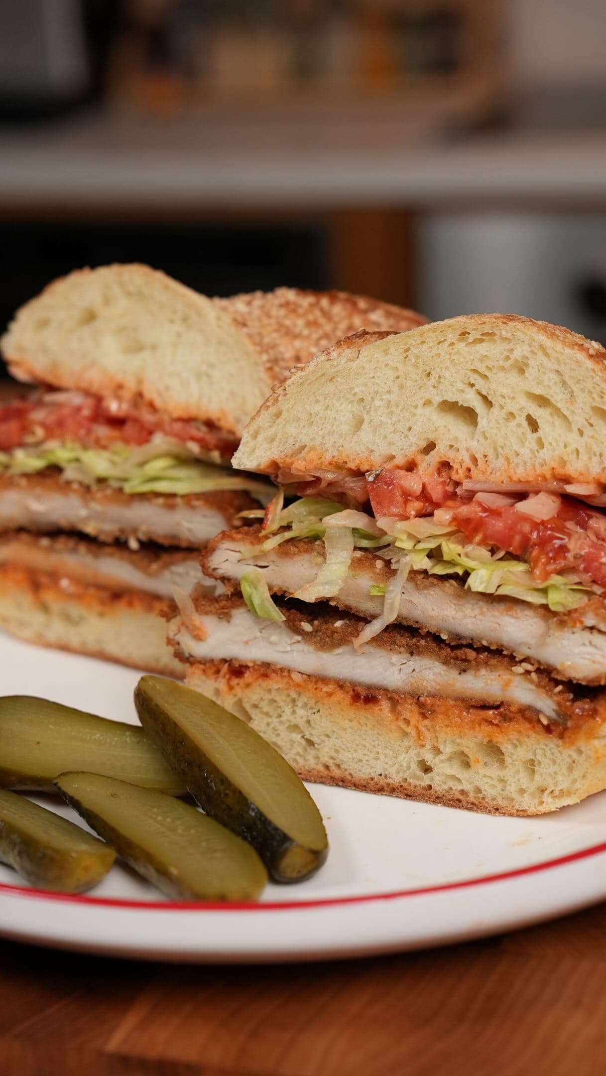 Spicy Russian Chicken Cutlet Sandwich