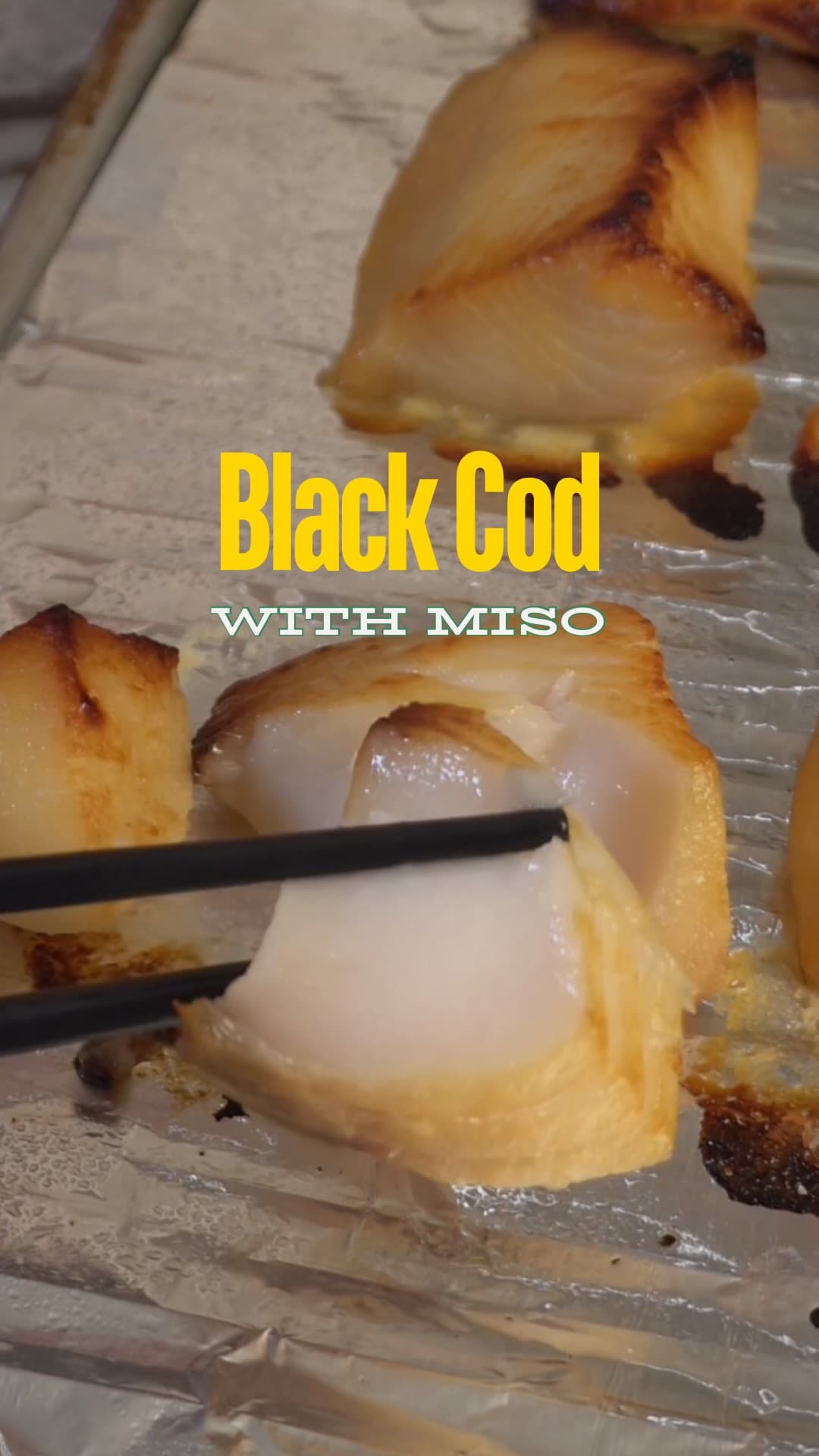 Wild Black Cod with Miso Marinade