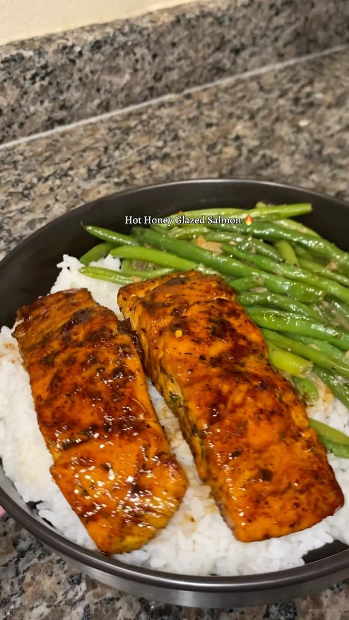 Hot Honey Glazed Salmon