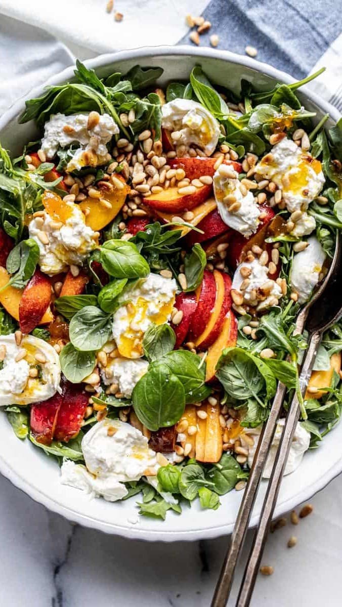 Peach Burrata Salad