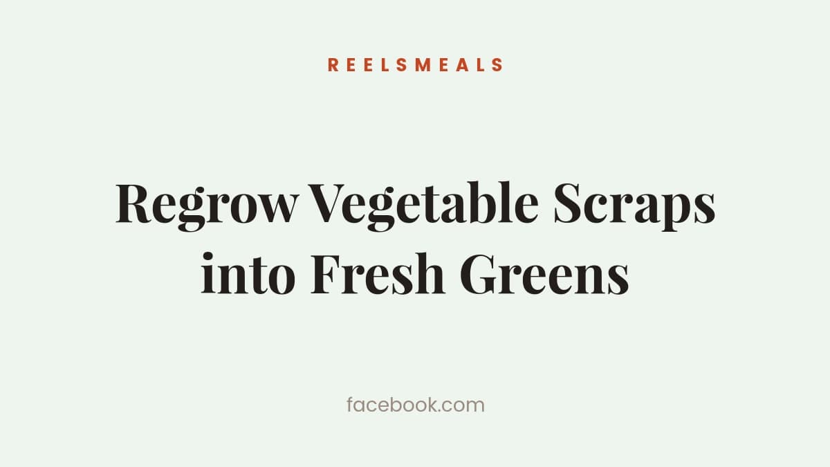 Regrow Vegetable Scraps into Fresh Greens