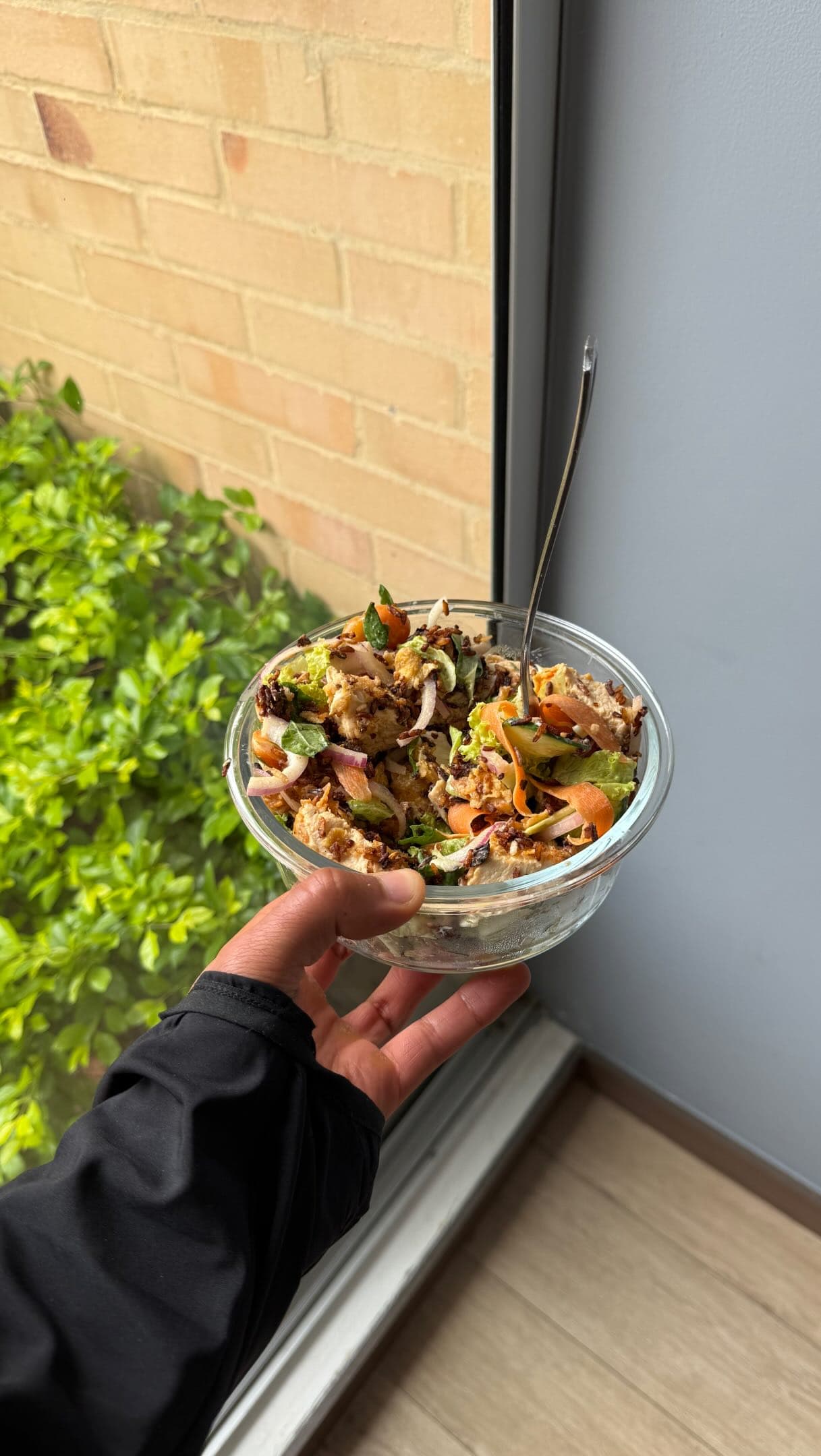 Protein-Packed Chicken Salad with Crispy Rice