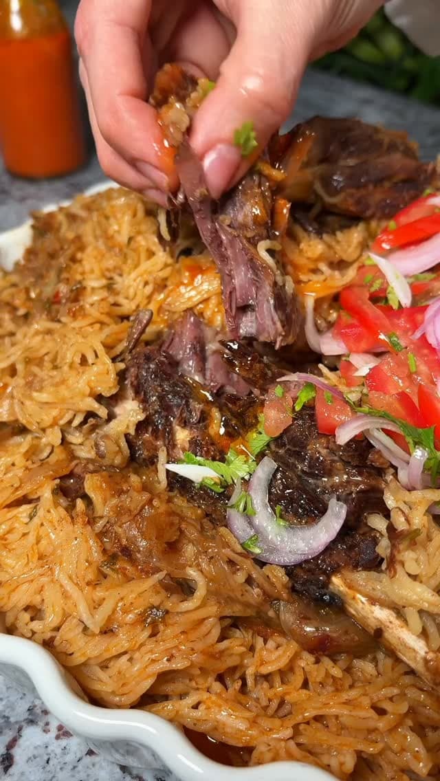 Pressure Cooker Ribs with Spiced Rice