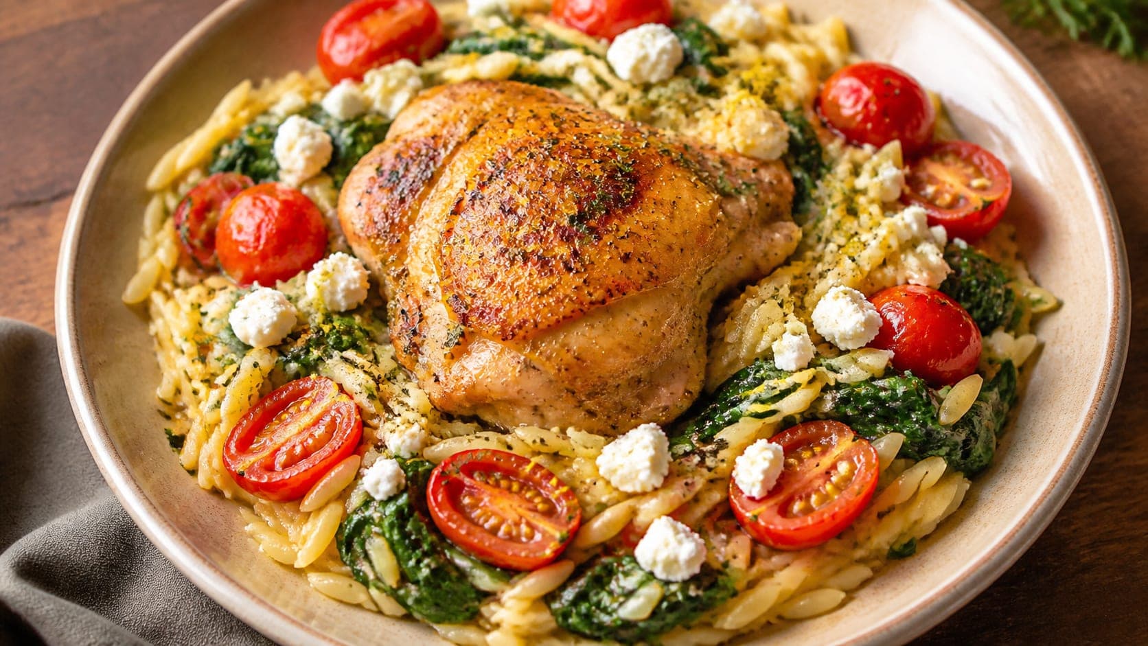 Chicken with Orzo