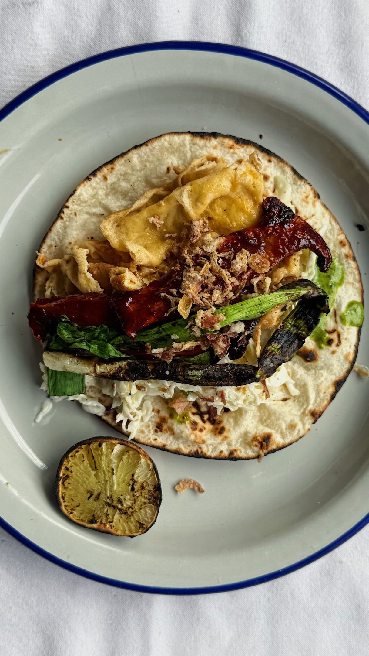 Asian Inspired Breakfast Taco