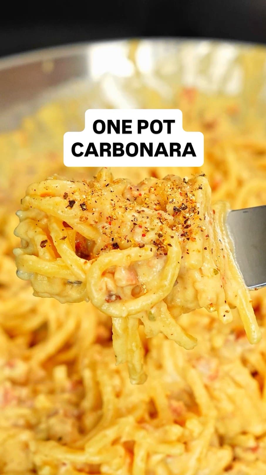 Creamy High Protein One Pot Vegan Carbonara