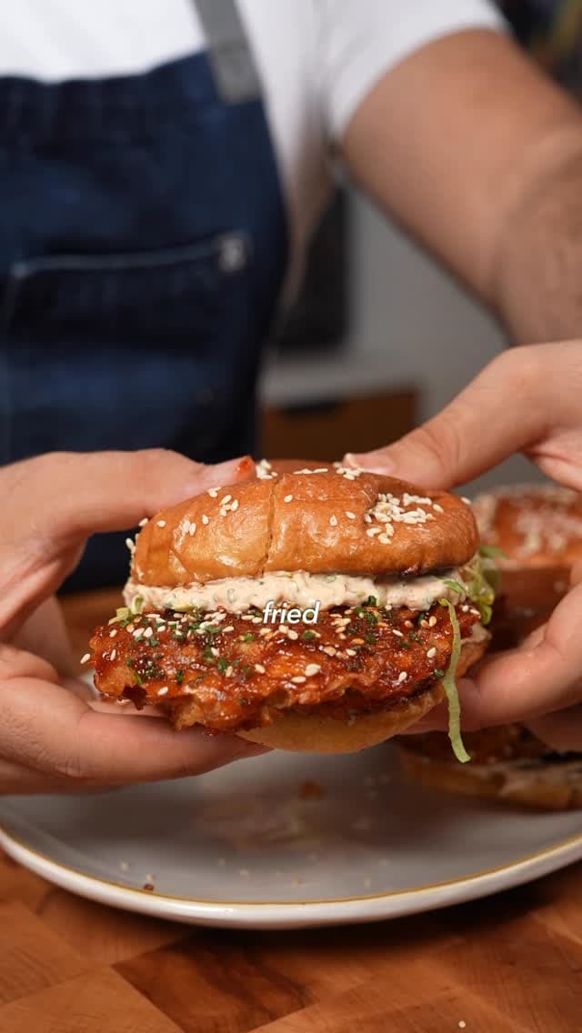 Korean Air-Fried Chicken Sandwich