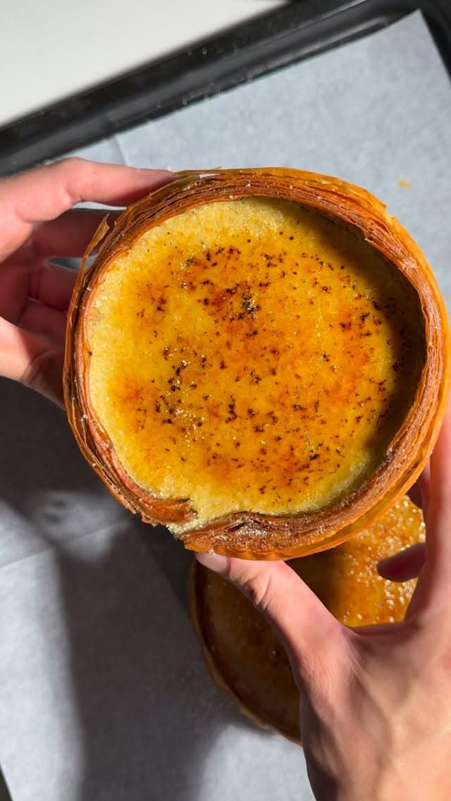 Crème Brûlée Puff Pastry Tart