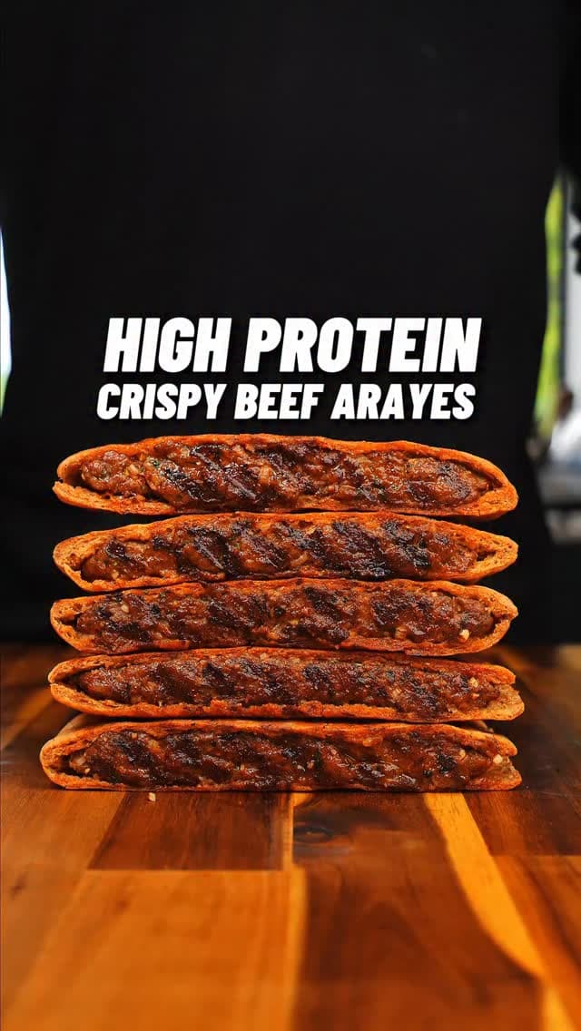 High Protein Crispy Beef Arayes