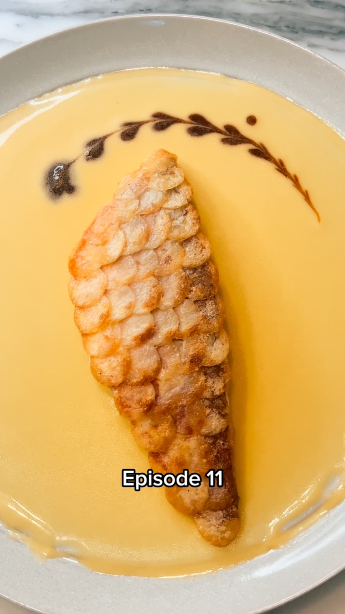 Striped Red Mullet with Orange‑Rosemary Sauce