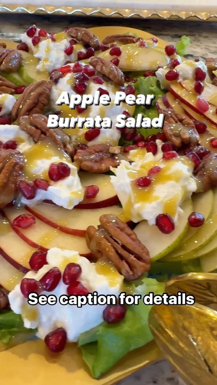 Apple Pear Burrata Salad