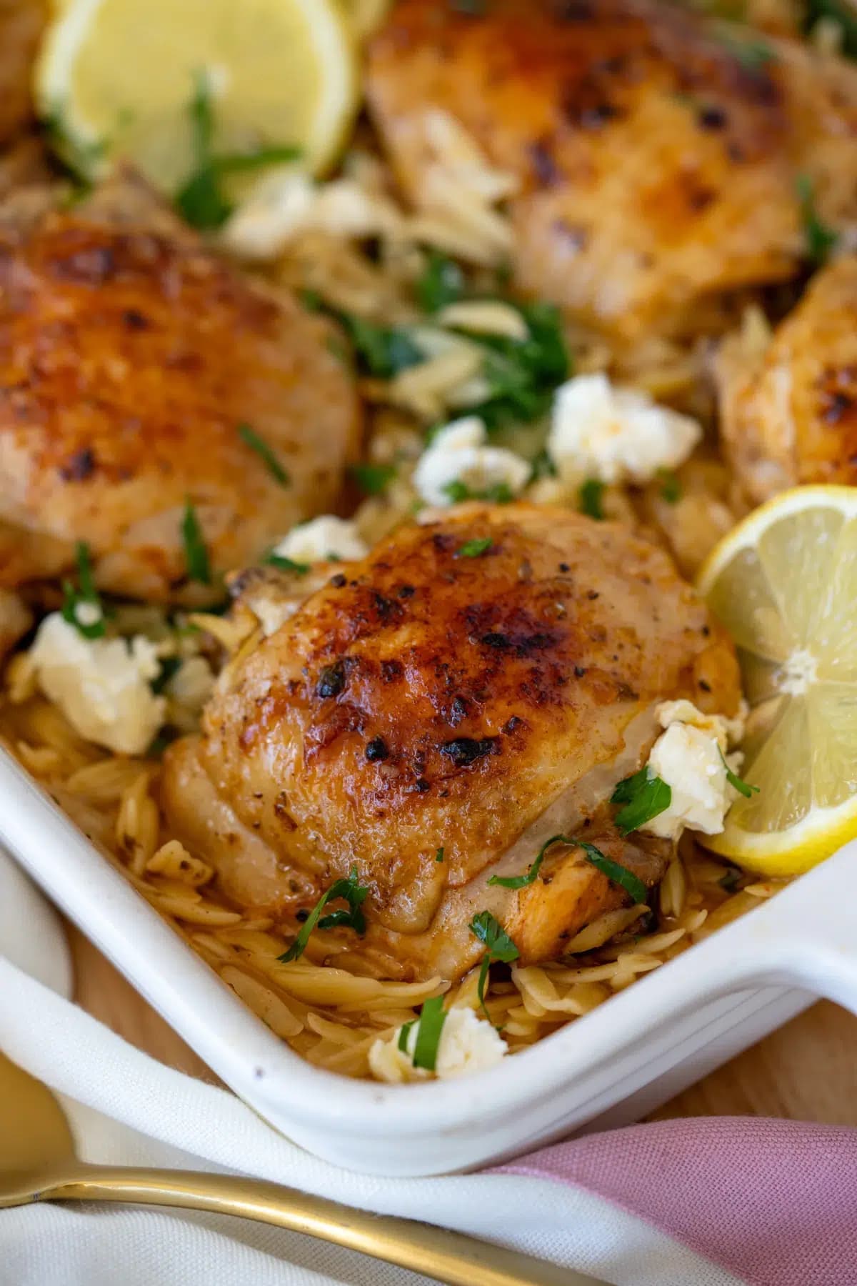 One-Pan Greek Chicken and Risoni (Orzo)