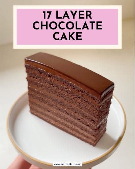 Chocolate Layer Cake with Crêmeux and Mirror Glaze