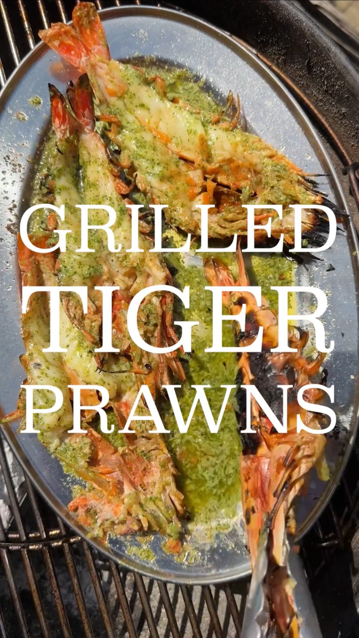 Tiger Prawns with Coriander Lime Chilli Butter