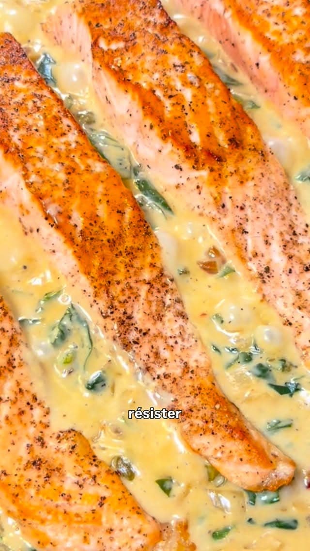 Creamy Lemon Capers Salmon