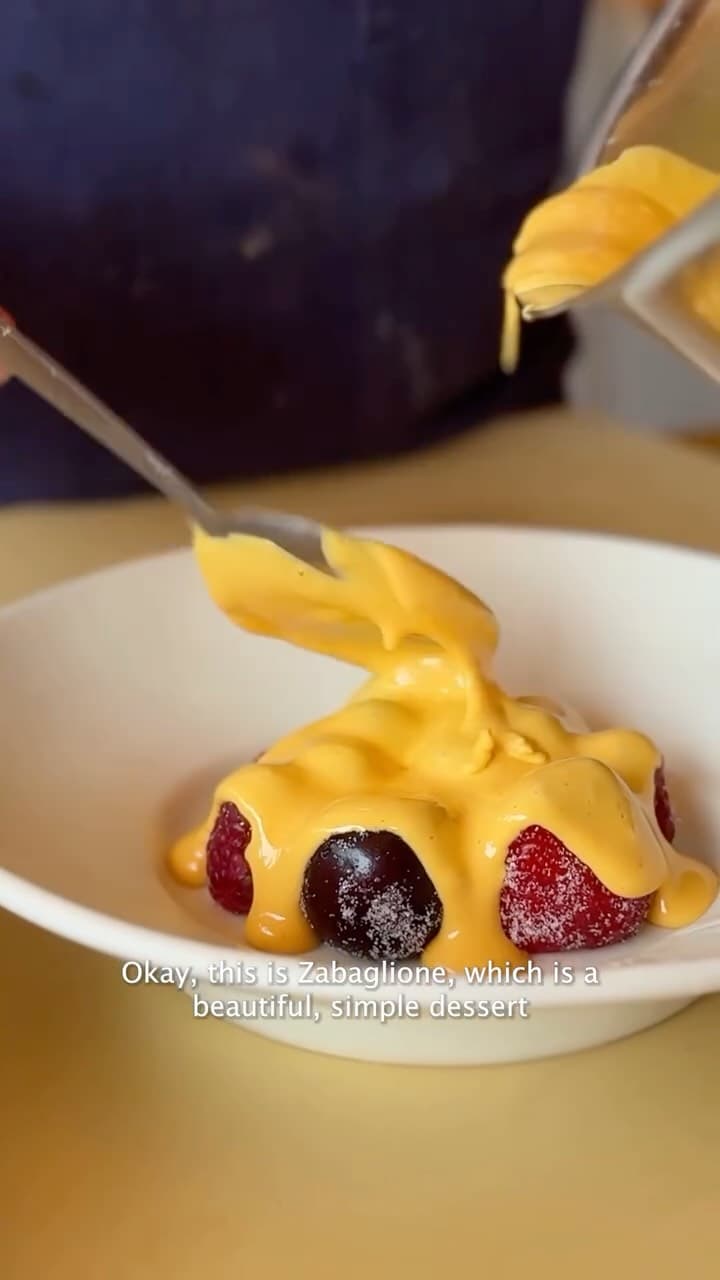 Light Sabayon with Fresh Berries