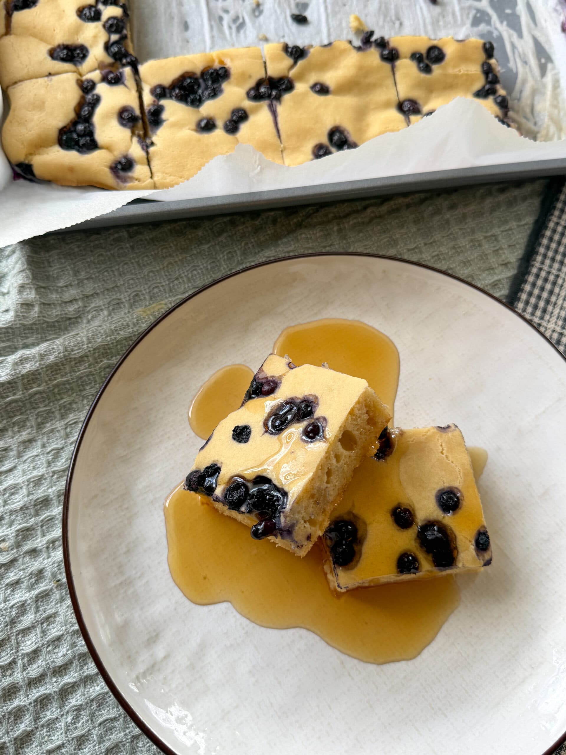 Easy Sheet Pan Protein Pancakes (with Greek yogurt)