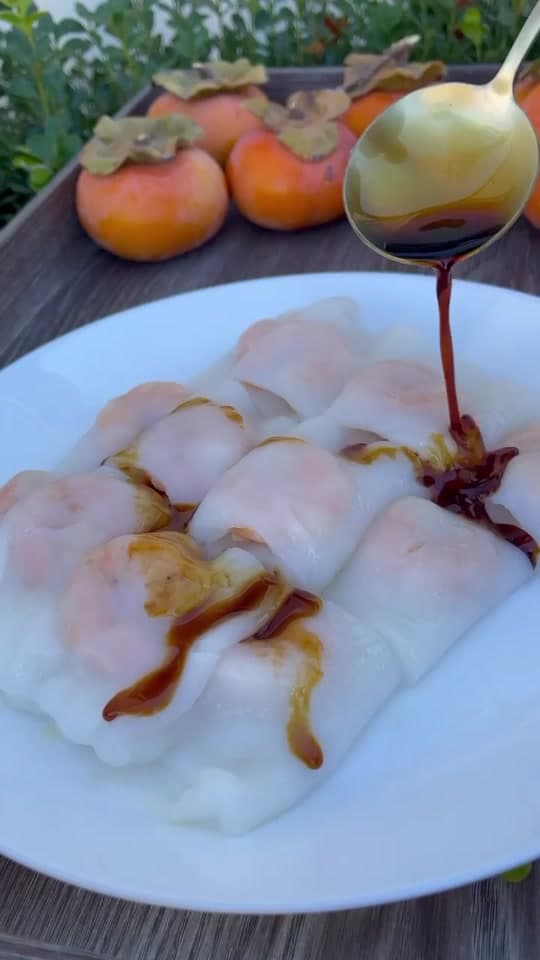 Steamed Shrimp Rice Rolls (Cheung Fun)