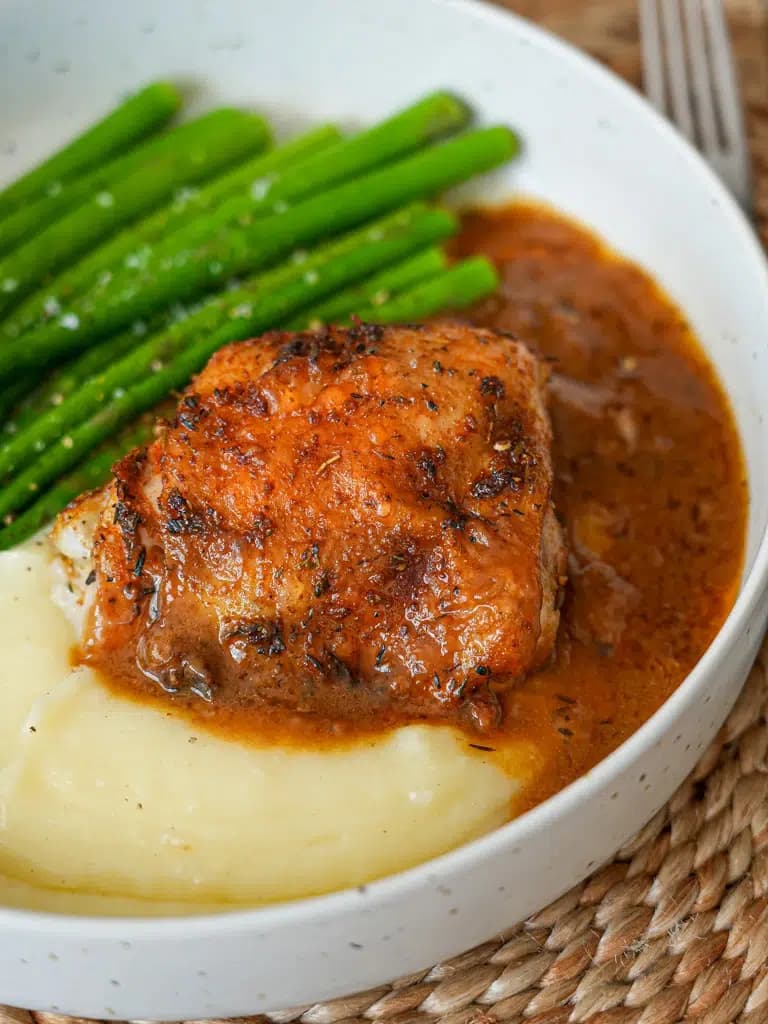 One-Pan Baked Chicken and Gravy