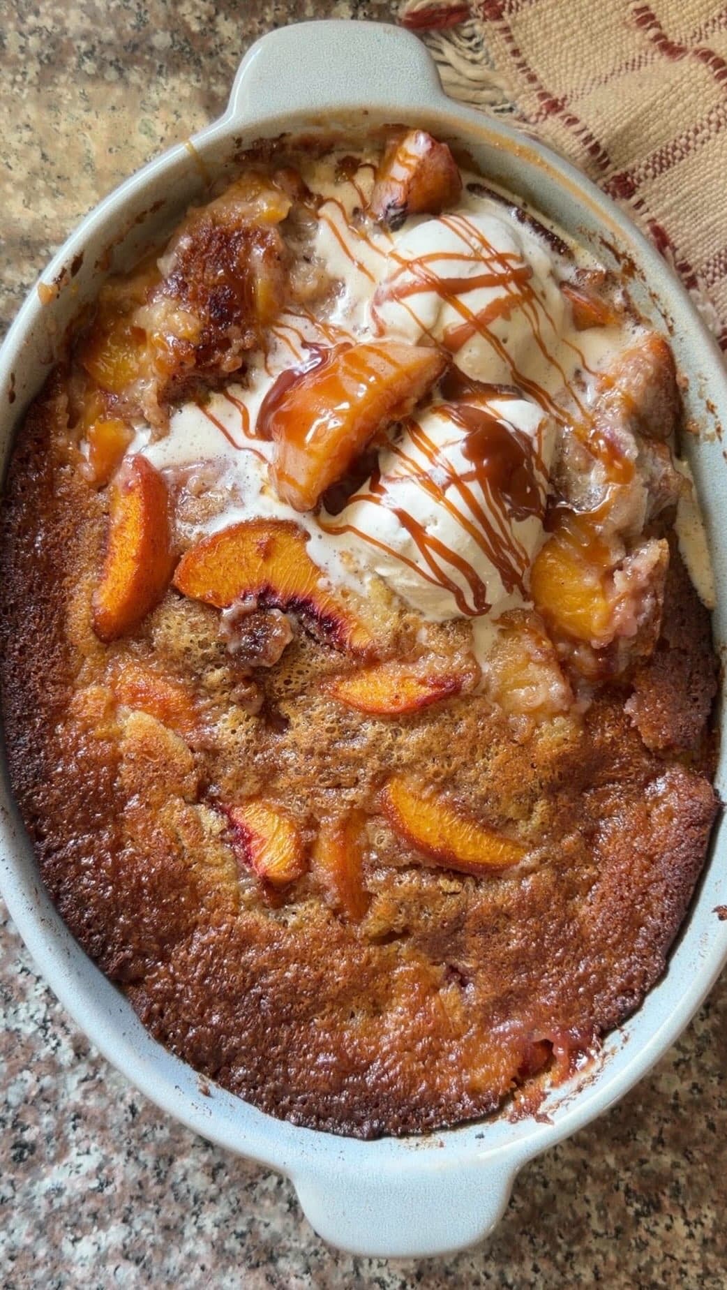 Brown Butter Peach Cobbler